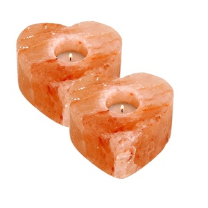Heart Shape <b>Candle</b> Holder With Three Hole Light <b>Pink</b> Tea Light Heart -Sian Enterprises - Product Image 1
