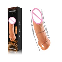 Manchons de pénis en silicone liquide creux, souples, étanches, portables, pour l'agrandissement et l'amélioration de l'expérience sexuelle, sensation de toucher réel