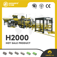 Machine automatique hydraulique H2000 pour la fabrication de blocs de béton, presse à briques de ciment haute pression pour pavés et blocs creux