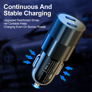 Accesorios Electrónicos para Automóviles Más Vendidos en 2022, Cargador de Teléfono Móvil de Carga Rápida, 2 Puertos PD, Tipo C Dual para iPhone - Product Image 4