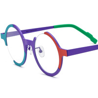 Gafas Borregls de Titanio Coloridas con Armazón Completo, Ligeras, Unisex, Diseño 2025, Gafas Ópticas de Alta Calidad