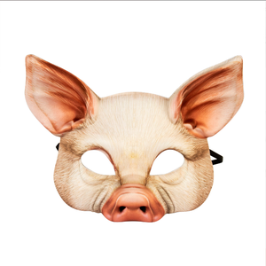 Halloween New Year Pig <strong>Mask</strong> Lightweight Breathable Half-Face Design Cosplay Animal Themed Party Wedding Graduation Costume EVA - Product Image 1