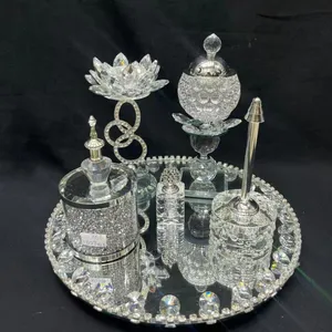 2024 vintage qian hu prata luxo conjunto de suporte de queimador de incenso árabe nova chegada decoração para casa com perfume de sândalo