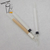Papier à rouler à fumer avec embout en verre conique, logo personnalisé, 105 mm, non blanchi/blanchi