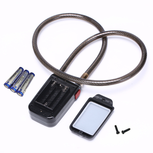 Khóa cửa không dây ngoài trời tùy chỉnh, khóa xe đạp, cửa cổng, hiên nhà, màu xanh dương, chất liệu ABS+Dây thép, chống nước IP55, 80cm, tương thích với IOS/Android, đạt chứng nhận ROHS/CE - Product Image 1