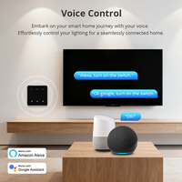 Zemismart Zigbee DIY Name Switch EU Hitam Layar Sentuh Pintar Saklar Panel Sentuh Mendukung Kontrol Suara Alexa Google Home