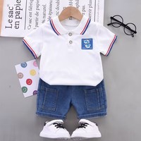 Nuevo Conjunto de Verano para Niños, Camiseta Polo Informal de Manga Corta para Niños y Niñas, Bebés e Infantes, con Estampado