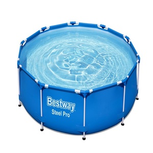 Piscina <span class=keywords><strong>Bestway</strong></span> 56677 con Marco Metálico, Piscina Elevada de PVC, Piscina de Acero para Jardín - Product Image 1
