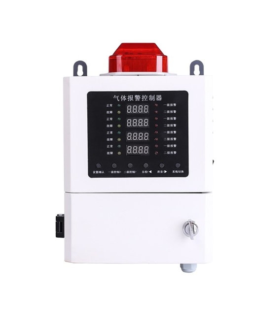 Industrial 1-4 Channel Gas Control Panel RS485 4-20mA Signal Input Output Combustible Toxic Gas Detector Alarm Controller
