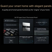 LTECH BLE 5.0 Zigbee Gateway Inalámbrico Multifunción Táctil Panel de Control Tuya Interruptor de Pared Inteligente Automatización del Hogar OLED Hotel