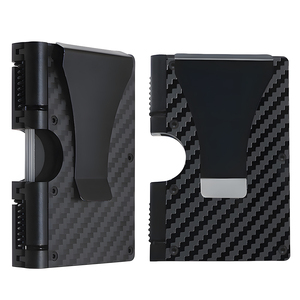 X-World sottile in alluminio minimalista in metallo porta carte RFID di piccole dimensioni blocco fermasoldi per carte di credito passaporti <span class=keywords><strong>foto</strong></span> - Product Image 2