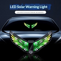 Lampe de signalisation LED universelle 12V à énergie solaire pour vitre de voiture, type « Devil-eye », 0,5W, la plus vendue à l'international