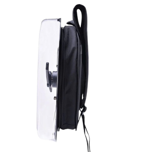 مروحة ظهر محمولة ثلاثية الأبعاد بتقنية LED مقاس 42 سم مع تحكم عن بعد عبر تطبيق الهاتف المحمول، معدات إعلانية خفيفة الوزن مع واي فاي مدمج - Product Image 2