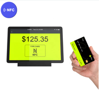 Keran pembayaran tanpa pengawasan untuk membayar menghadapi NFC android Tampilan Kios terminal Pos tanpa uang sistem pembayaran tertanam tablet pc SDK