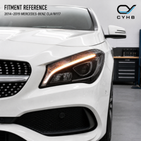 Kit de Phares LED Améliorés pour Mercedes-Benz CLA W117 2014-2019 – Projecteurs Haut de Gamme avec Feux de Jour et Faisceau Réglable