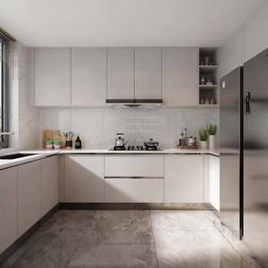 Cuisine australienne Foshan, armoire de cuisine moderne avec cuisinière intégrée, étanche, vente en gros d'usine, personnalisation pour la cuisine - Product Image 2