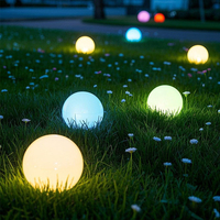 Lampe de nuit LED RGB ronde de 15 cm, sans fil, rechargeable, pour chambre à coucher, chevet, décoration de table de mariage