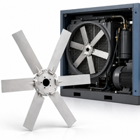 Ventilateur de refroidissement pour compresseur d'air, lame P3-AL, ventilateur axial en alliage d'aluminium à angle réglable pour le refroidissement du radiateur du compresseur à vis