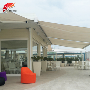 Motori elettrici motarizzati a cassetta completa automatica retrattile a Led in alluminio esterno parasole Patio tenda da sole - Product Image 2