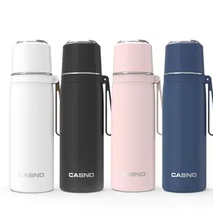 Custom Logo New Arrival 500ml Thermos Water Bottle Insulated Stainless Steel Vacuum Flask with Functional Lid