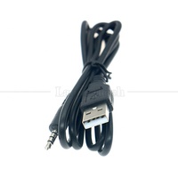 Câble d'extension audio USB vers jack 3,5 mm 4 pôles TTRS DC avec conducteur en cuivre pur pour haut-parleur de voiture, écouteurs, imprimante et ordinateur