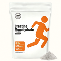 Creatina Monohidrato Micronizada en Polvo de Marca Privada OEM, 500g con 5g Sin Sabor para Energía y Rendimiento, 167 Porciones
