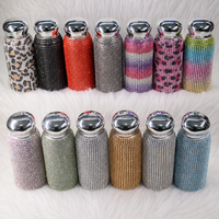 Bouteille d'eau isotherme de luxe en acier inoxydable avec strass, thermos scintillant effet diamant, cadeau personnalisé