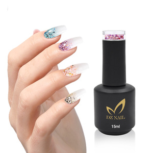 Vernis à ongles <span class=keywords><strong>semi</strong></span>-<span class=keywords><strong>permanent</strong></span> brillant effet pailleté, gel <span class=keywords><strong>UV</strong></span> 5g pour <span class=keywords><strong>lampe</strong></span> <span class=keywords><strong>UV</strong></span>, vente en gros OEM - Product Image 1