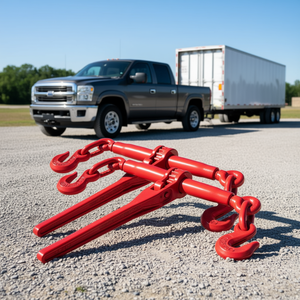 ตัวเชื่อมโซ่สีแดง ขนาด 5/16 นิ้ว X 3/8 นิ้ว รับน้ำหนักได้ 6600 ปอนด์ ตะขอ G70 สำหรับลากจูง-โซ่ แพ็คคู่ - Product Image 2
