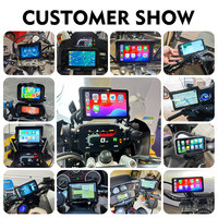 Nouveau 6.25 pouces sans fil CarPlay Moto Android Auto GPS Navigation écran d'affichage Portable numérique moto tableau de bord