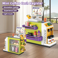 46 pièces Mini maison de jeu artificielle pour enfants supermarché Table à provisions café vente Table ensemble transfrontalier vente chaude jouet en plastique