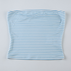 Top bandeau rayé Y2K pour femme, sans bretelles, coupe ajustée, sexy, style crop top, streetwear d'été, vente en gros - Product Image 5