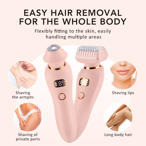 <span class=keywords><strong>Rasoir</strong></span> électrique 2 en 1 pour <span class=keywords><strong>femme</strong></span>, épilateur corporel, visage, <span class=keywords><strong>moustache</strong></span>, jambes, aisselles, bikini - Product Image 5