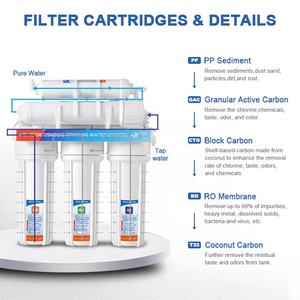Purificateur de filtre de filtration d'eau par osmose inverse domestique souterrain standard à 5 étapes pour l'eau de puits - Product Image 5