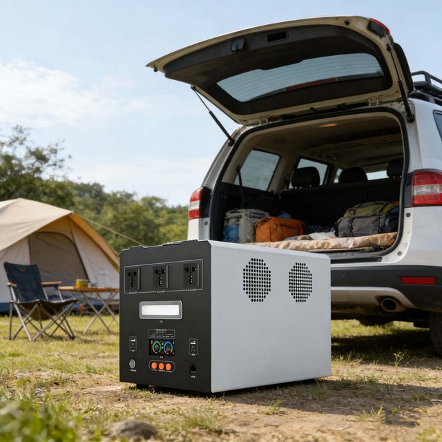 2000W 2kWh Outdoor Portable Power Station Solar Rechargeable Generator Lithium Battery for Camping Home Emergency Use