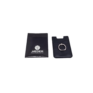 Portefeuille adhésif personnalisé pour téléphone, porte-cartes d'identité en cuir, étui portefeuille pour téléphone, échantillon gratuit - Product Image 1