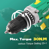 Nouvelle perceuse-visseuse sans fil 21V à moteur à balais, réversible, avec contrôle de vitesse progressif, outil électrique transfrontalier