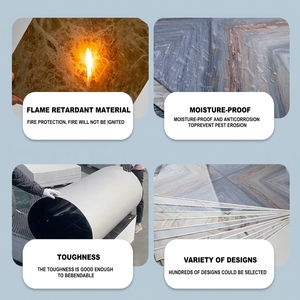 Panel de Pared Geométrico de <span class=keywords><strong>PVC</strong></span> Impermeable de Estilo Moderno, Panel Decorativo Interior Insonorizante <span class=keywords><strong>para</strong></span> Sala de Estar, Hotel, Baño, <span class=keywords><strong>Ducha</strong></span> - Product Image 6