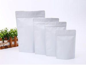 Sacs en plastique, 100 pièces, tailles variées, blanc, <span class=keywords><strong>noir</strong></span>, mat, sachets en aluminium à fermeture éclair, sac d'emballage pour - Product Image 3