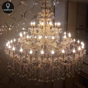 Lampadario floreale di cristallo moderno di lusso nuovo Design personalizzato per soggiorno Villa Hotel lampadari luci a sospensione - Product Image 1