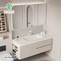 2025 OEM Juerte Hotel Double évier vanité maquillage ensemble Table bureau armoire panneau miroir évier robinet pour salle de bain et salle à manger-Rock