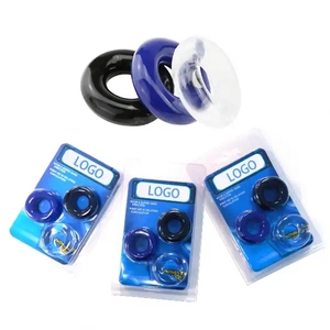 Mainan Seks Pria <span class=keywords><strong>Penis</strong></span> Delay Ejaculation O Beaded TPE Cock <span class=keywords><strong>Ring</strong></span> untuk Pria - Product Image 3