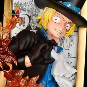 หนึ่งชิ้น GK คุณภาพการตกแต่งกรอบรูป <span class=keywords><strong>luffy</strong></span> Ace Saab หนึ่งชิ้นจี้โมเดลฟิกเกอร์ - Product Image 1