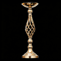 Support de vase en fer détachable en 3 tailles, doré à l'or fin, électroplaqué argent, pour décoration de table à la maison