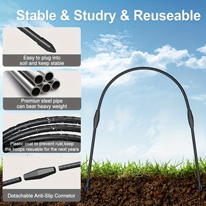 Arceaux de <span class=keywords><strong>serre</strong></span> tunnel de jardin, tunnel en film PE pour plantation extérieure, serres pour jardin extérieur - Product Image 5