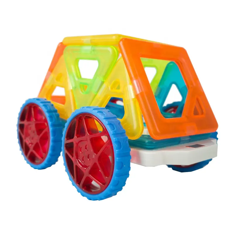 مجموعة عصي قلعة مغناطيسية ثلاثية الأبعاد لغز سحري ، كتل بناء مغناطيسية للأطفال من ABS ، مجموعة واحدة من صندوق ورقي ملون مخصص 22 3 +