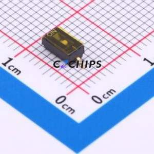 DS-01P DIP Switch SMD,P=1.27mm Switch Flat Toggle, Groove Type Single Pole Single Throw 1 1.27mm - Product Image 1