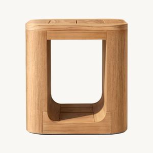 Teak Solid Wood Luxury Outdoor Garden Furniture High End Patio Balcony <b>square</b> <b>Side</b> <b>Table</b> - Product Image 2