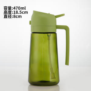 Logo personalizzato 16oz/470ml 2 in 1 vetro olio d'oliva Mister spruzzatore Dispenser bottiglia Spray per cucina - Product Image 4