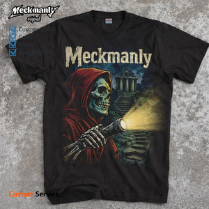 เสื้อยืดคอกลมแขนสั้นผ้าฝ้าย 100% พิมพ์ลายสกรีนสำหรับผู้ชาย ยี่ห้อ Meckmanly ระบายอากาศได้ดี เป็นมิตรกับสิ่งแวดล้อม สวมใส่สบาย - Product Image 5